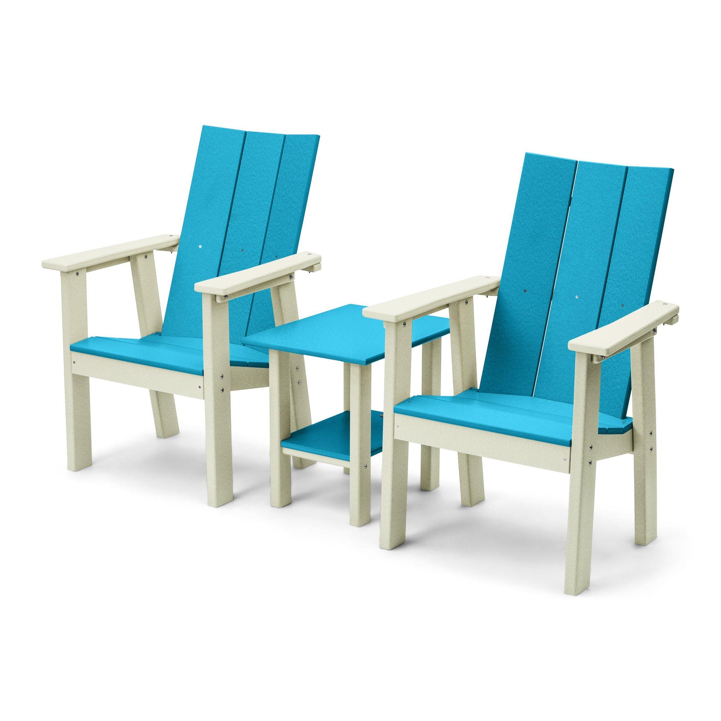 Perfect Choice Outdoor Furniture Recycled Plastic Stanton Upright Adirondack Chair Set - LEAD TIME TO SHIP 4 WEEKS OR LESS