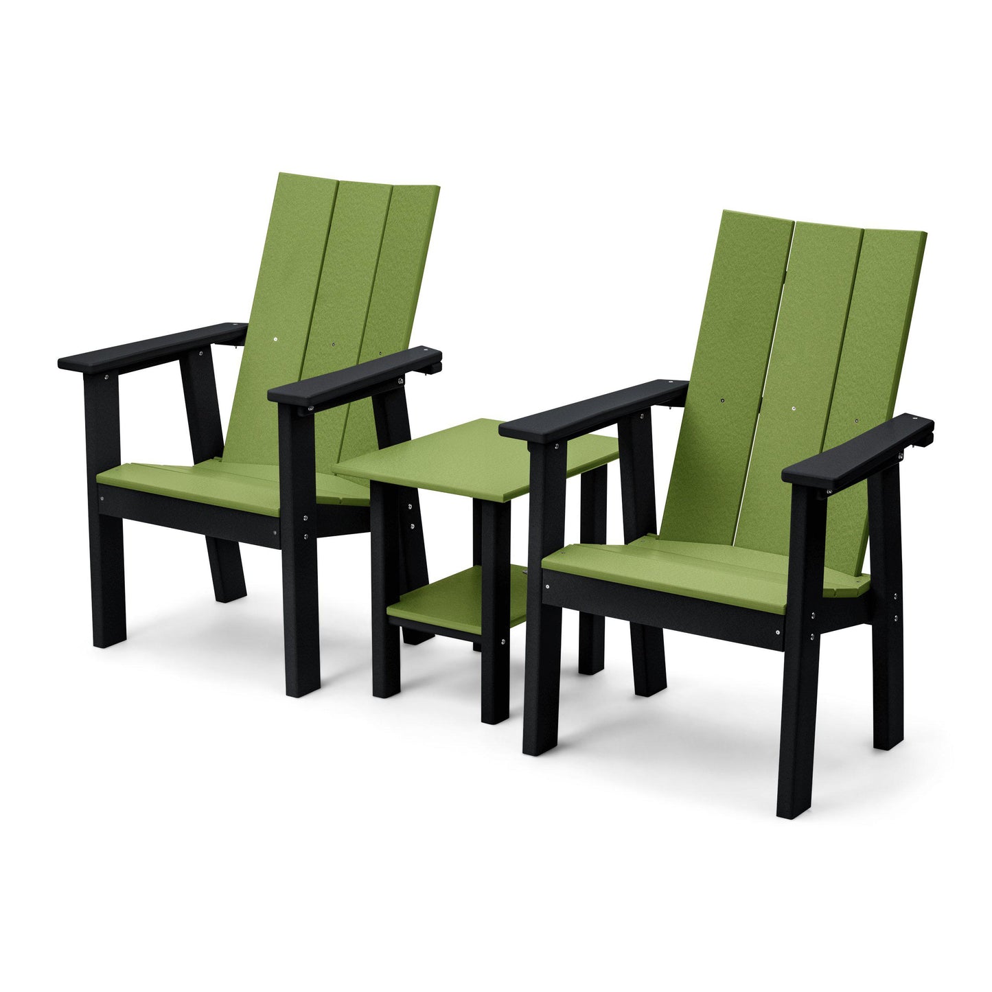 Perfect Choice Outdoor Furniture Recycled Plastic Stanton Upright Adirondack Chair Set - LEAD TIME TO SHIP 4 WEEKS OR LESS