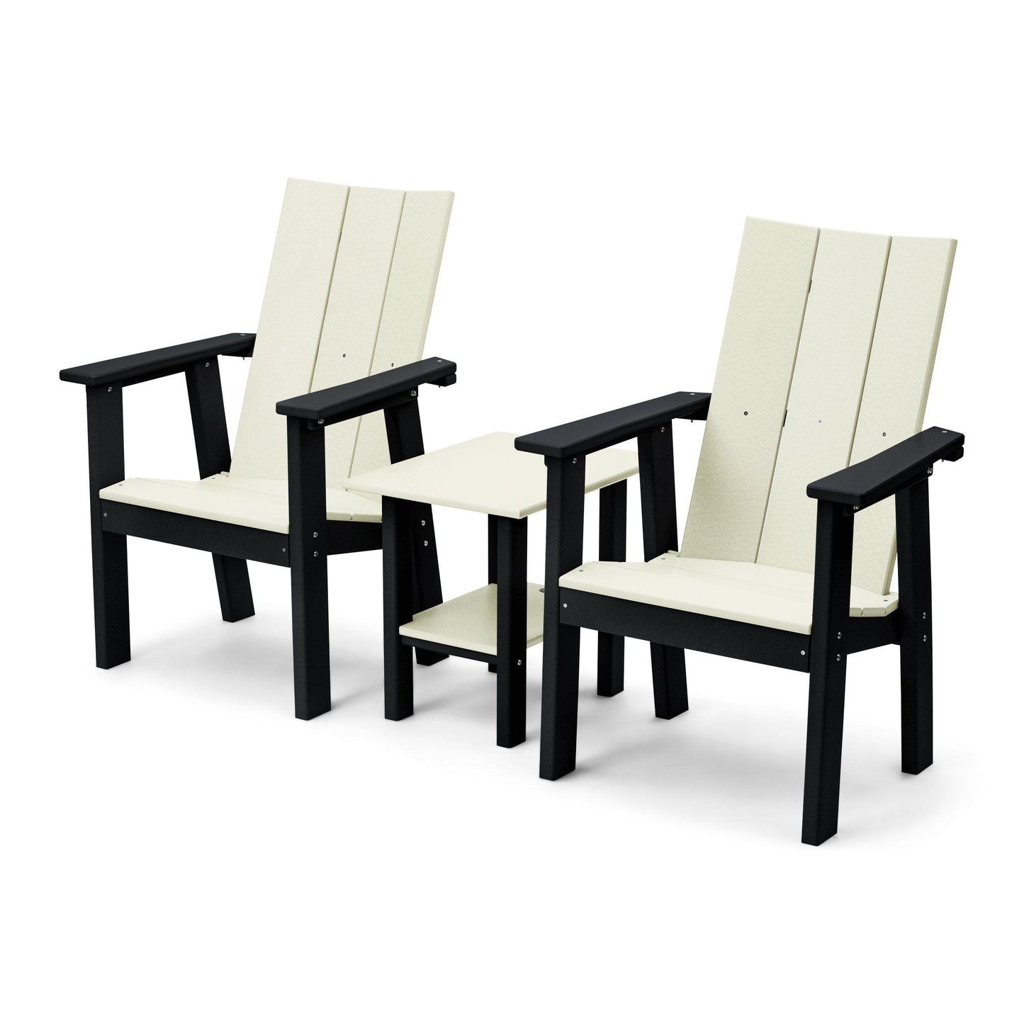 Perfect Choice Outdoor Furniture Recycled Plastic Stanton Upright Adirondack Chair Set - LEAD TIME TO SHIP 4 WEEKS OR LESS