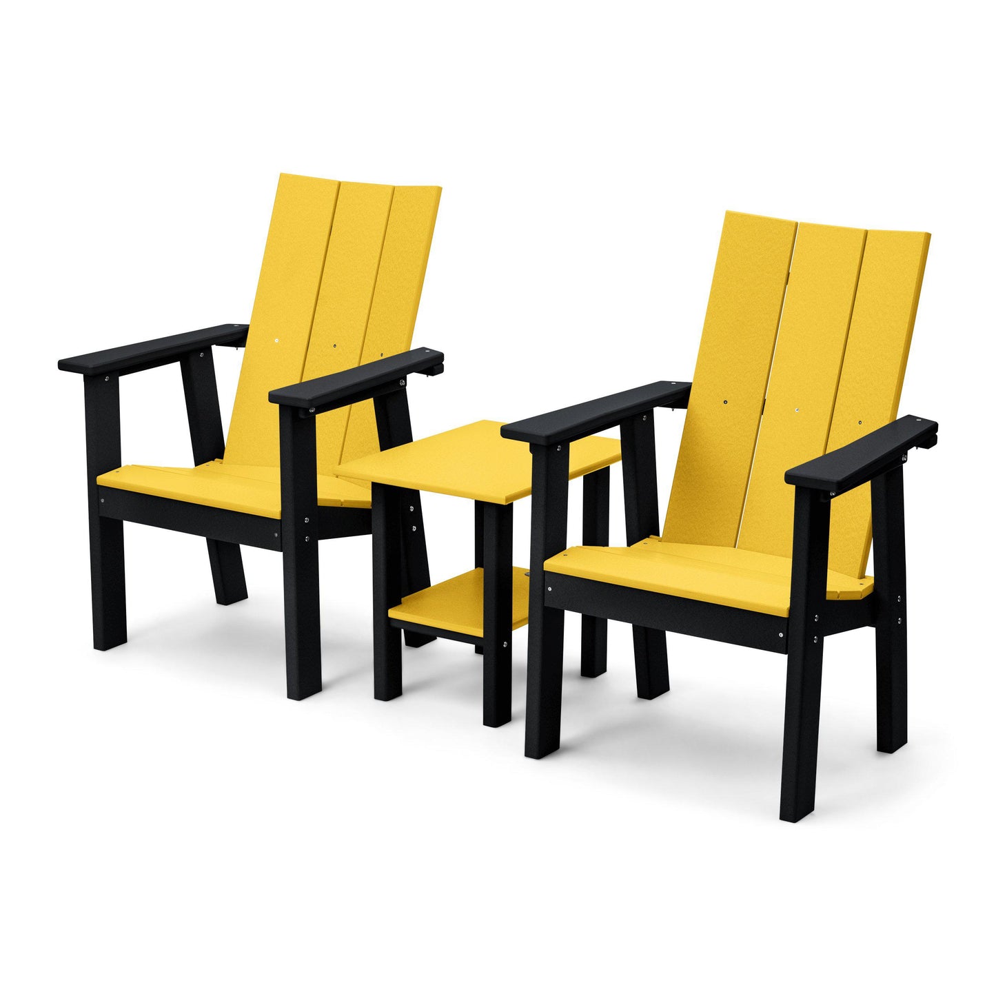 Perfect Choice Outdoor Furniture Recycled Plastic Stanton Upright Adirondack Chair Set - LEAD TIME TO SHIP 4 WEEKS OR LESS