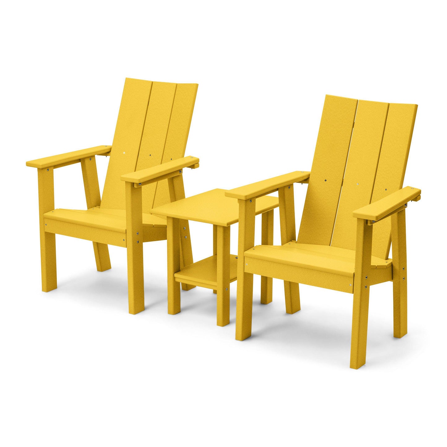 Perfect Choice Outdoor Furniture Recycled Plastic Stanton Upright Adirondack Chair Set - LEAD TIME TO SHIP 4 WEEKS OR LESS