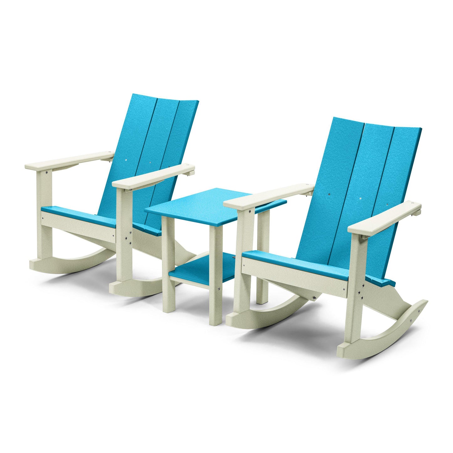 Perfect Choice Outdoor Recycled Plastic Stanton Adirondack Rocking Chair Set - LEAD TIME TO SHIP 4 WEEKS OR LESS