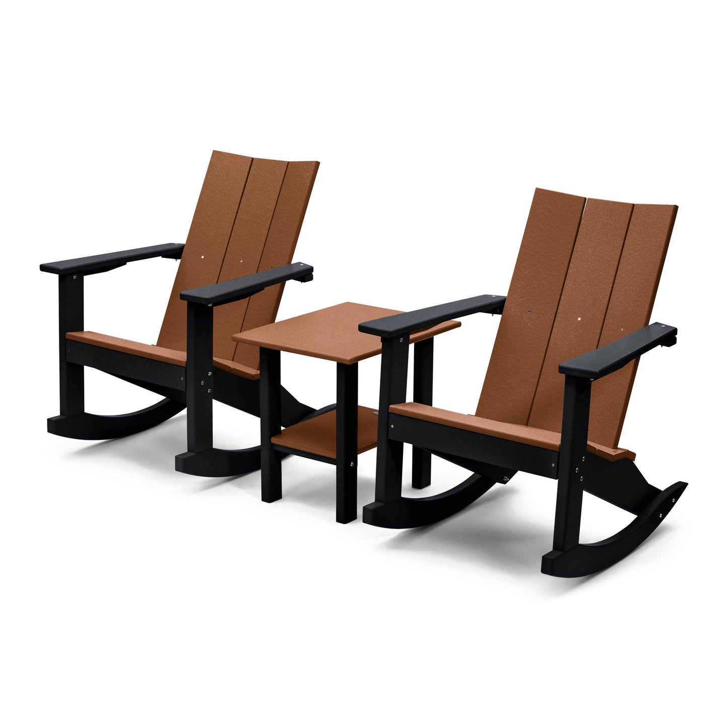 Perfect Choice Outdoor Recycled Plastic Stanton Adirondack Rocking Chair Set - LEAD TIME TO SHIP 4 WEEKS OR LESS