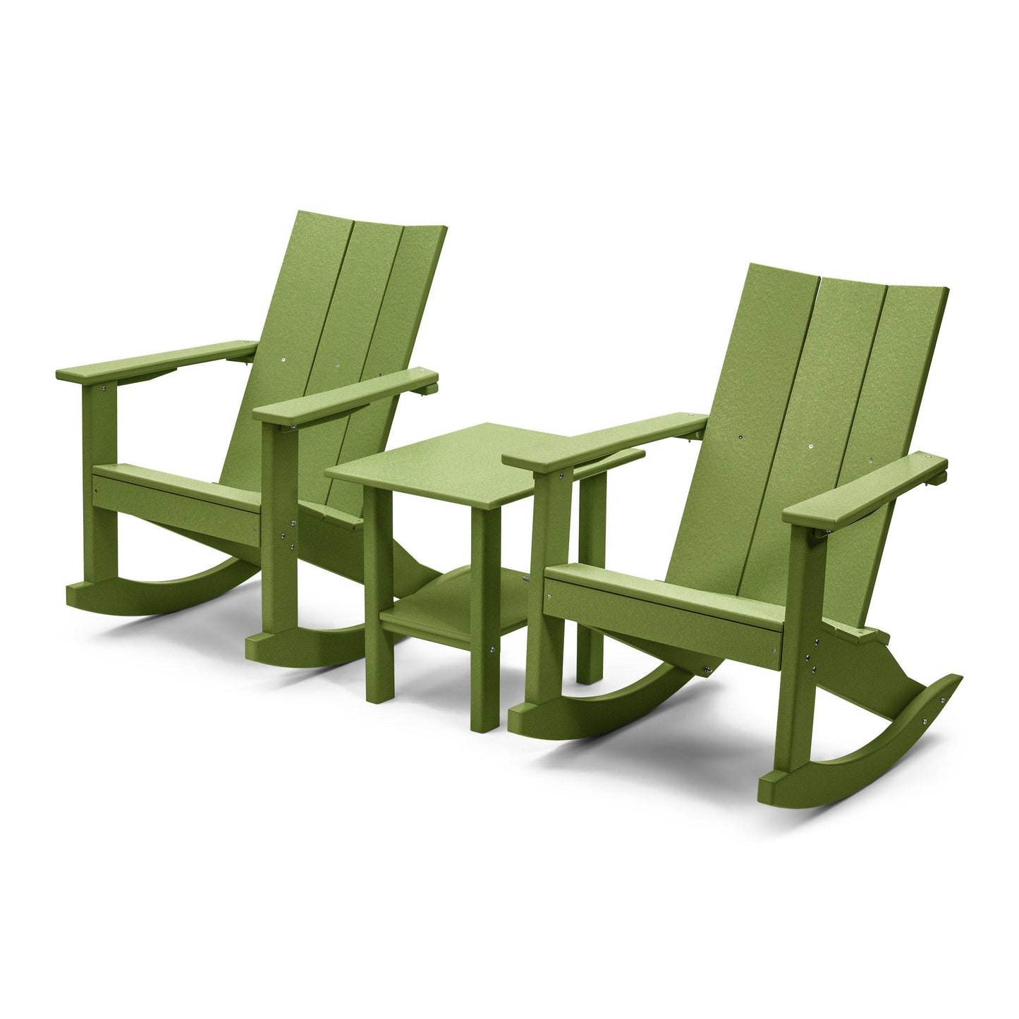 Perfect Choice Outdoor Recycled Plastic Stanton Adirondack Rocking Chair Set - LEAD TIME TO SHIP 4 WEEKS OR LESS