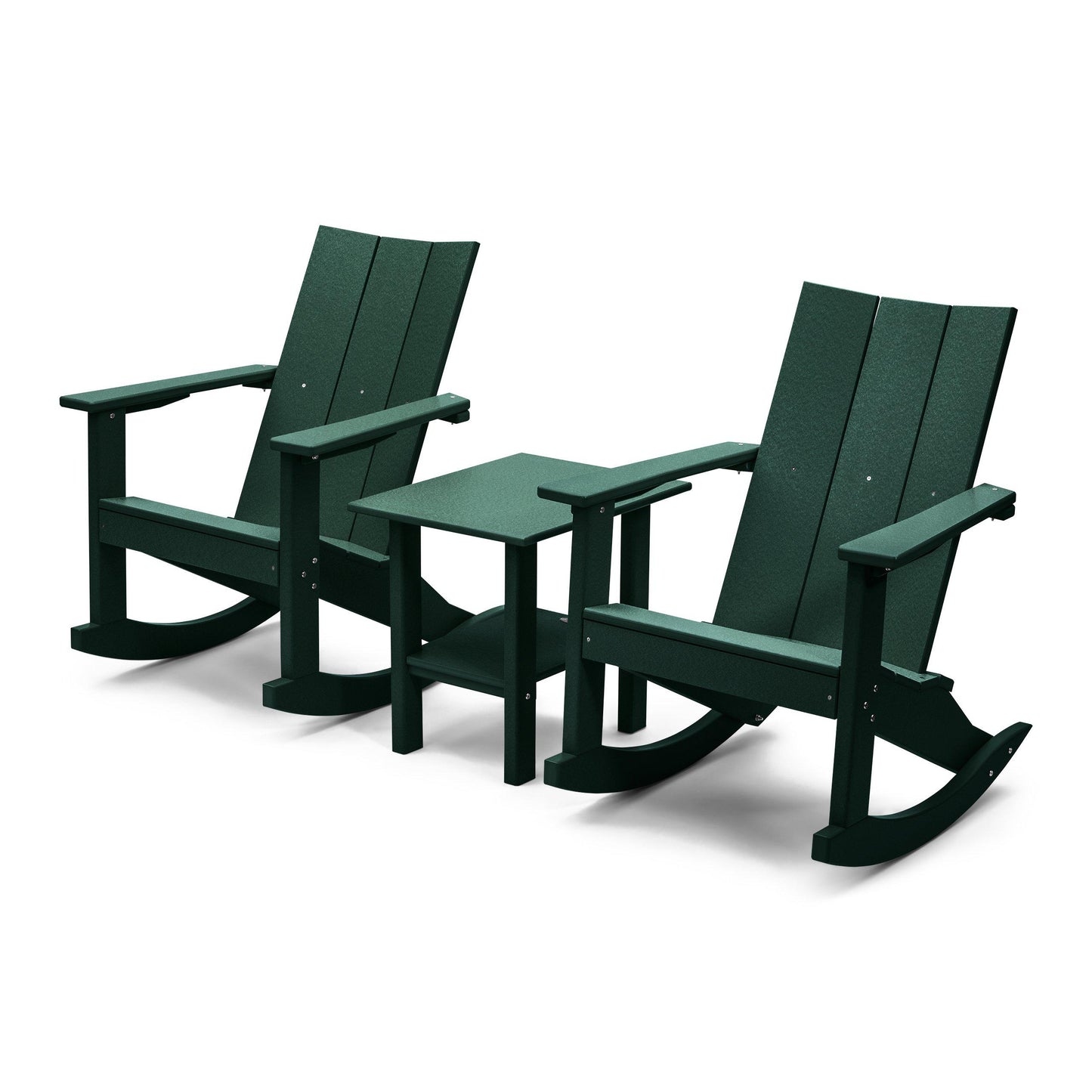 Perfect Choice Outdoor Recycled Plastic Stanton Adirondack Rocking Chair Set - LEAD TIME TO SHIP 4 WEEKS OR LESS