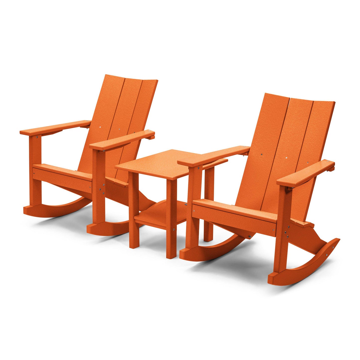 Perfect Choice Outdoor Recycled Plastic Stanton Adirondack Rocking Chair Set - LEAD TIME TO SHIP 4 WEEKS OR LESS