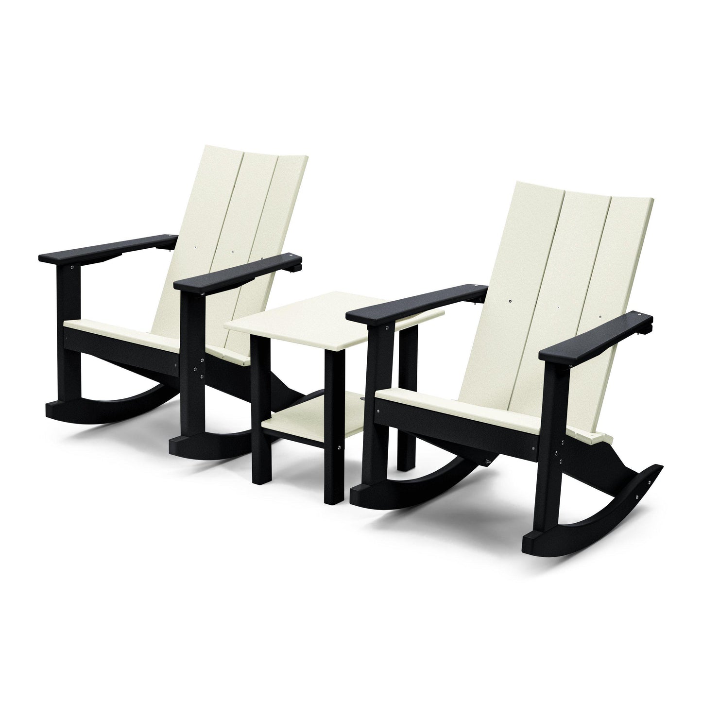 Perfect Choice Outdoor Recycled Plastic Stanton Adirondack Rocking Chair Set - LEAD TIME TO SHIP 4 WEEKS OR LESS