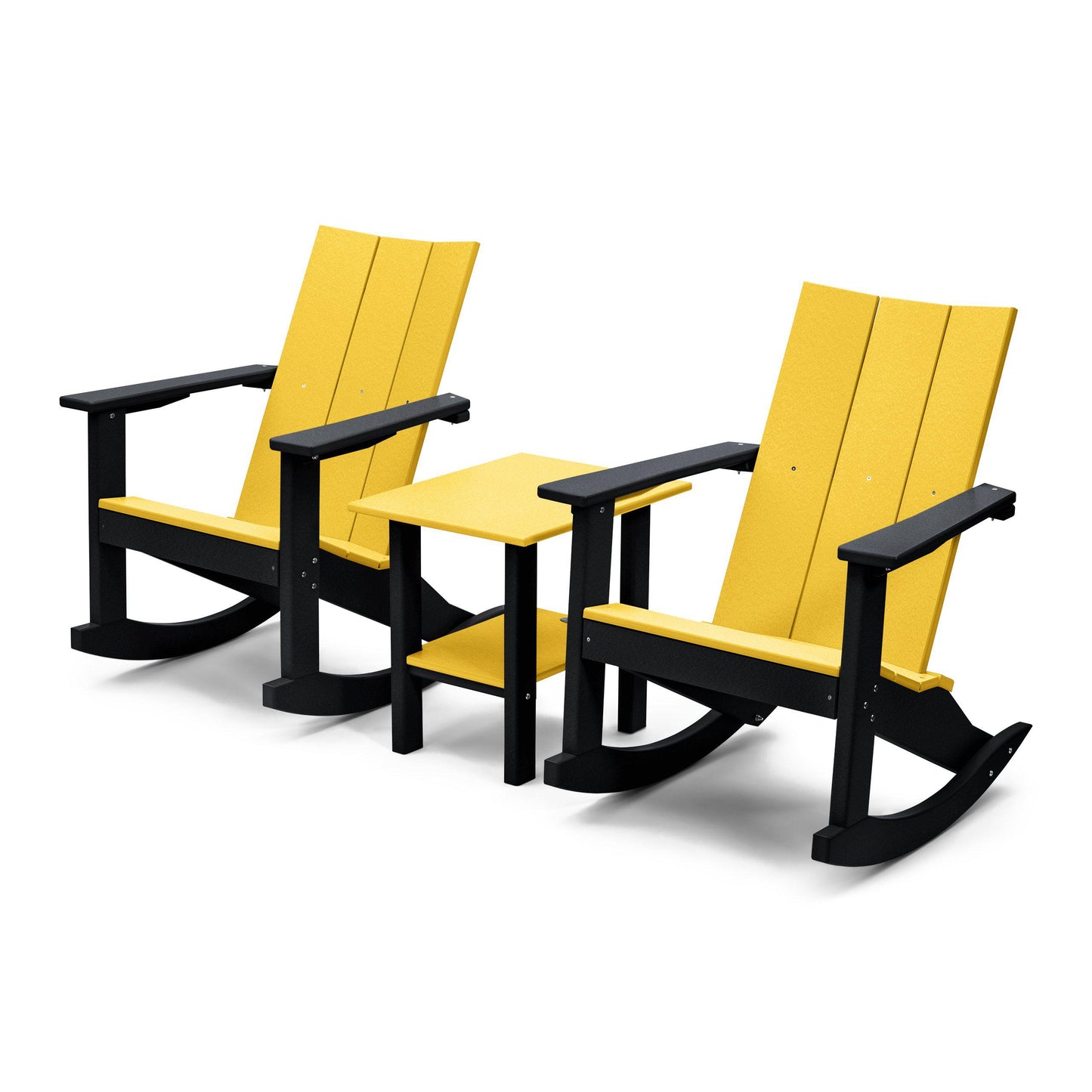 Perfect Choice Outdoor Recycled Plastic Stanton Adirondack Rocking Chair Set - LEAD TIME TO SHIP 4 WEEKS OR LESS