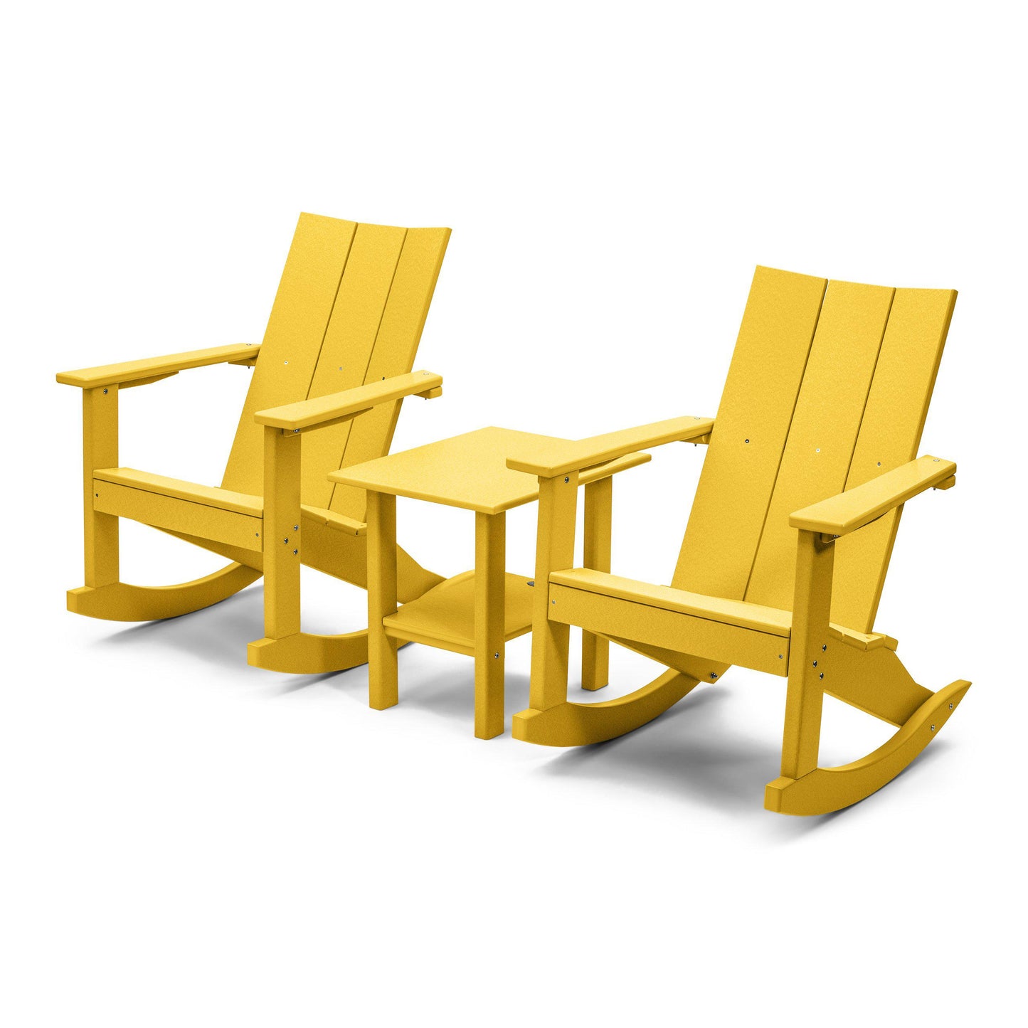 Perfect Choice Outdoor Recycled Plastic Stanton Adirondack Rocking Chair Set - LEAD TIME TO SHIP 4 WEEKS OR LESS