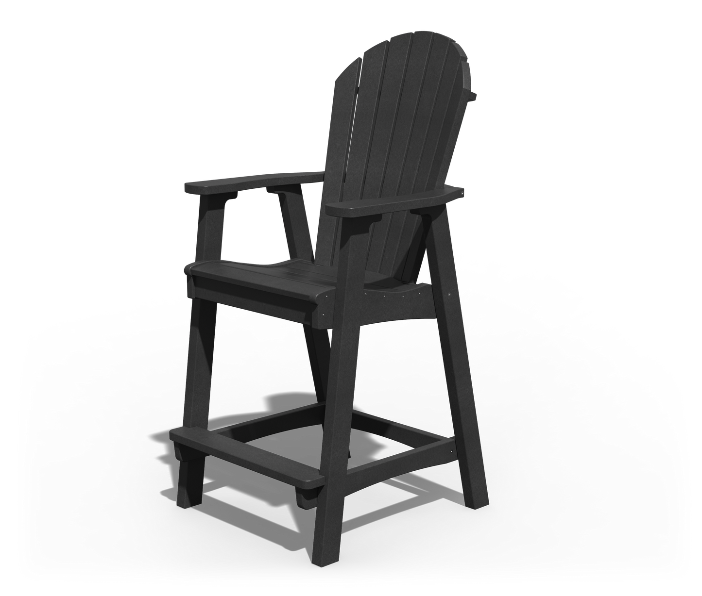 Patiova Recycled Plastic Amish Crafted Adirondack Bar Chair - LEAD TIME TO SHIP 3 WEEKS