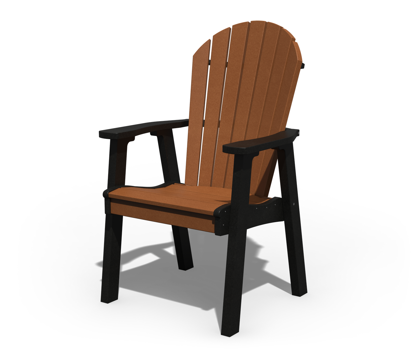 Patiova Recycled Plastic Amish Crafted Adirondack Dining Chair - LEAD TIME TO SHIP 3 WEEKS