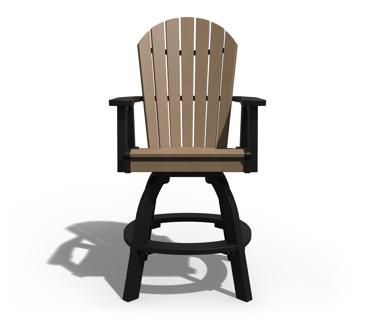 Patiova Recycled Plastic Adirondack Swivel Chair (Dining Height) - LEAD TIME TO SHIP 4 WEEKS
