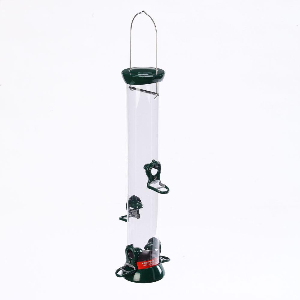 Clever Clean Tube Feeder 12 Inch with 2 Perches - Ships Within 7 to 10 Business Days