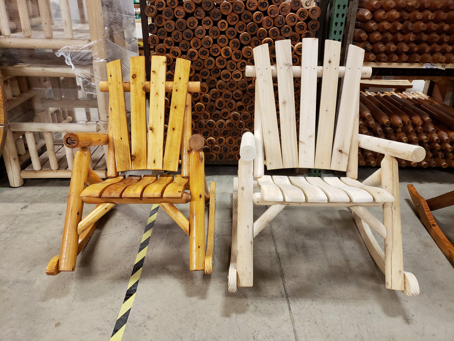 The Moon Valley Rustic  Big and Tall Rocking Chair - 650 lbs MAX Weight Capacity - LEAD TIME TO SHIP: (UNFINISHED - 2 WEEKS) - (FINISHED - 4 WEEKS)