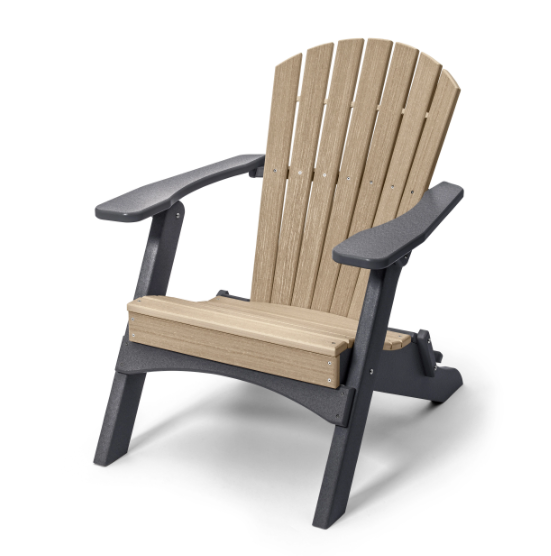 Perfect Choice Recycled Plastic Classic Folding Adirondack Chair - LEAD TIME TO SHIP 4 WEEKS OR LESS