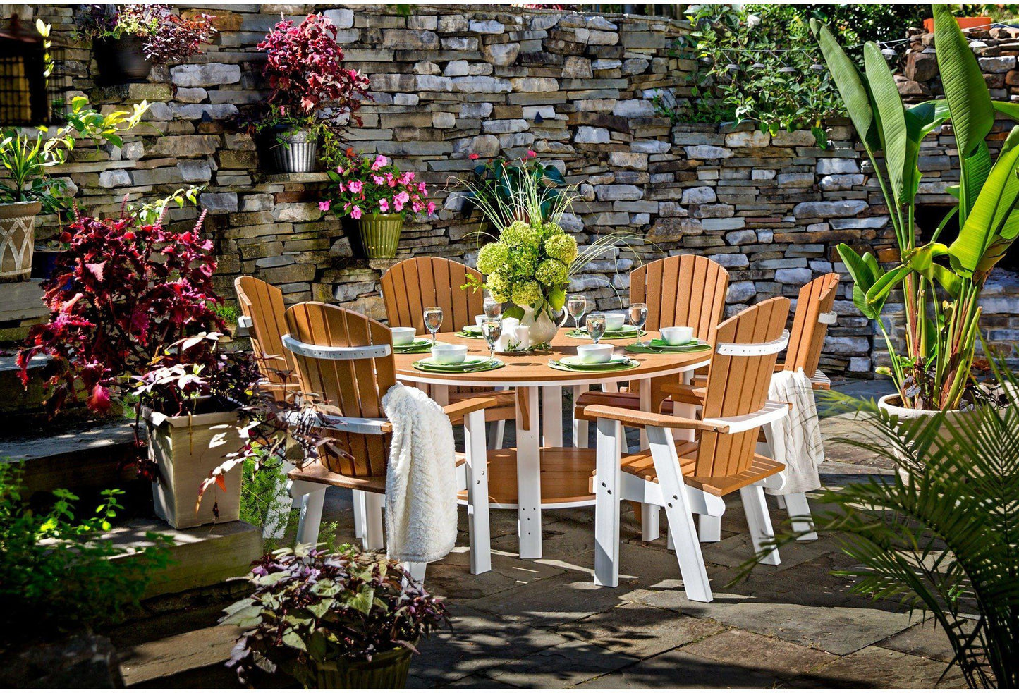 Leisure Lawns Amish Made Recycled Plastic Bistro Chair Model 321D (Dining Height) - LEAD TIME TO SHIP 4 WEEKS