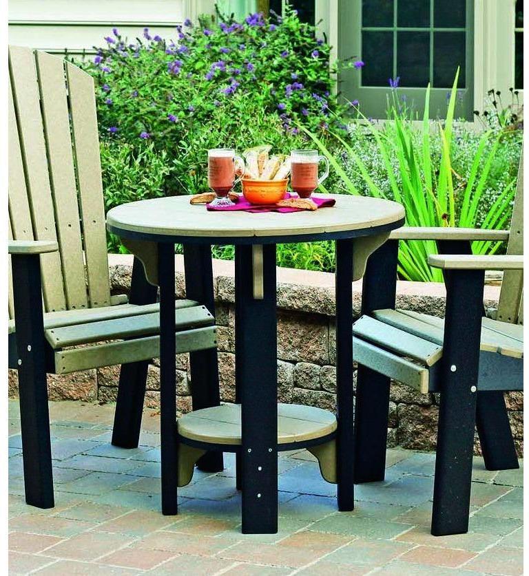Leisure Lawns Amish Made Recycled Plastic Bistro Chair Model 321D (Dining Height) - LEAD TIME TO SHIP 4 WEEKS