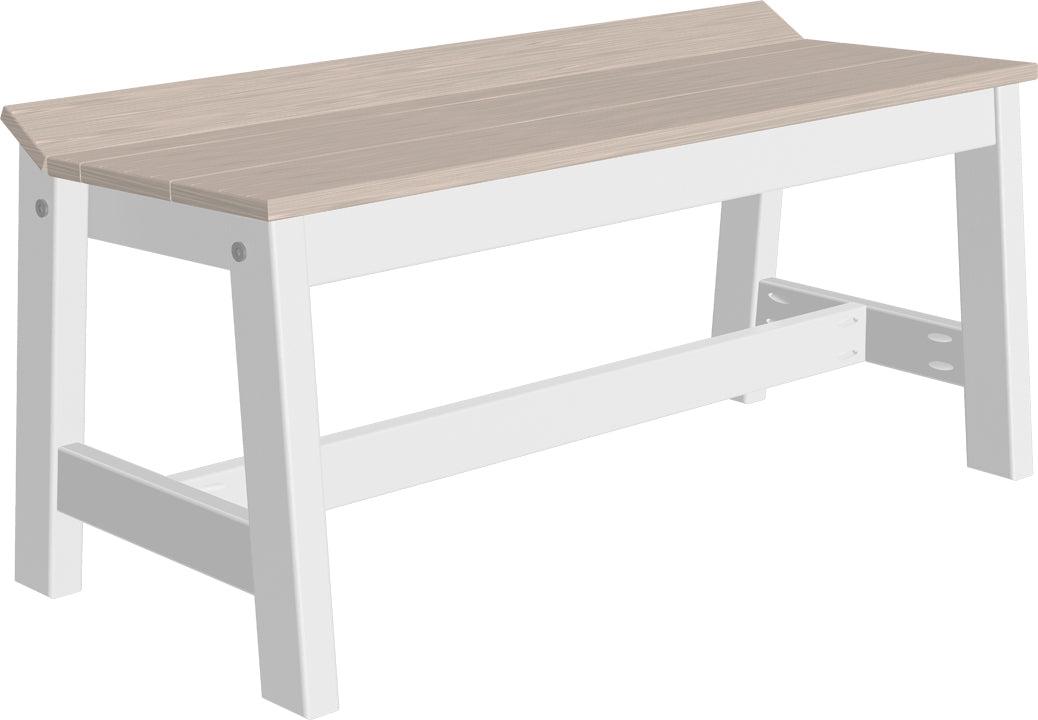 LuxCraft Recycled Plastic 41" Café Dining Bench - LEAD TIME TO SHIP 3 TO 4 WEEKS