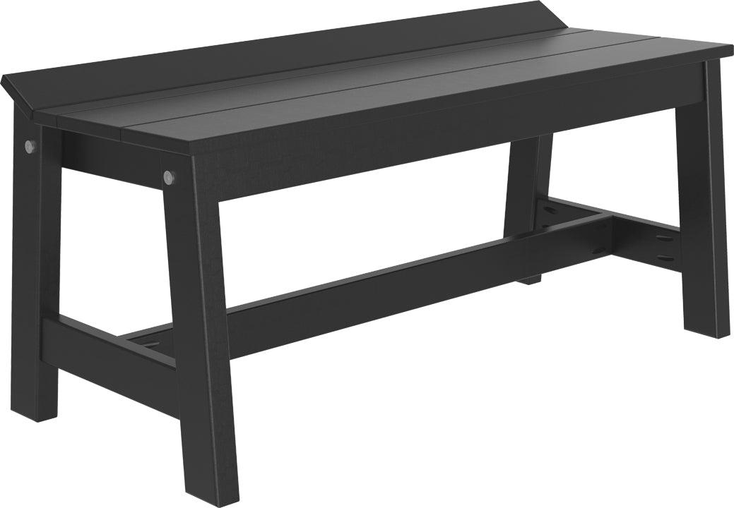 LuxCraft Recycled Plastic 41" Café Dining Bench - LEAD TIME TO SHIP 3 TO 4 WEEKS