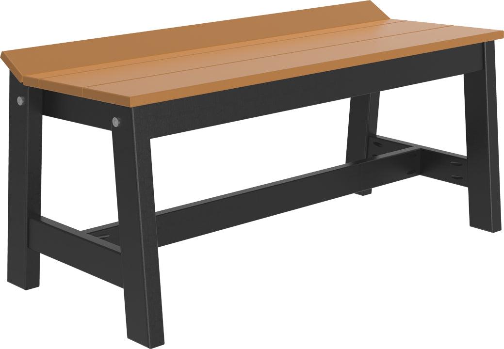 LuxCraft Recycled Plastic 41" Café Dining Bench - LEAD TIME TO SHIP 3 TO 4 WEEKS