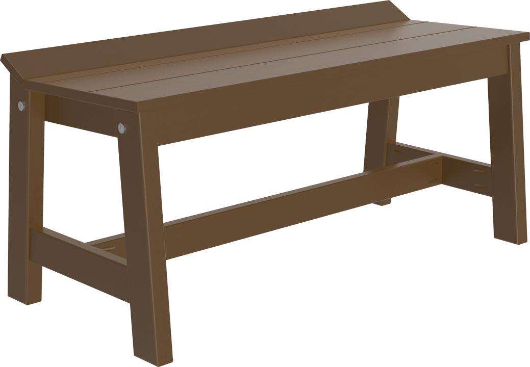 LuxCraft Recycled Plastic 41" Café Dining Bench - LEAD TIME TO SHIP 3 TO 4 WEEKS