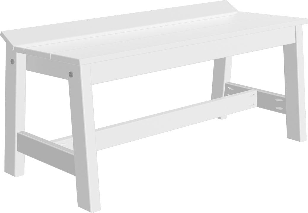 LuxCraft Recycled Plastic 41" Café Dining Bench - LEAD TIME TO SHIP 3 TO 4 WEEKS