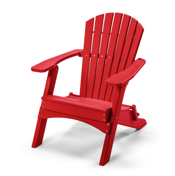 Perfect Choice Recycled Plastic Classic Folding Adirondack Chair - LEAD TIME TO SHIP 4 WEEKS OR LESS