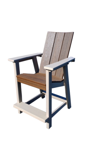 Perfect Choice Furniture Recycled Plastic Stanton Counter Height Arm Chair - LEAD TIME TO SHIP 4 WEEKS OR LESS