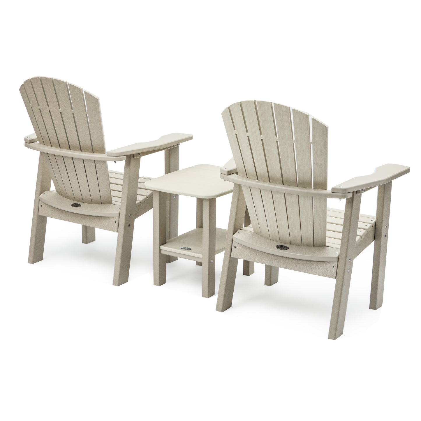 Perfect Choice Recycled Plastic Classic Upright Adirondack Chair Set - LEAD TIME TO SHIP 4 WEEKS OR LESS