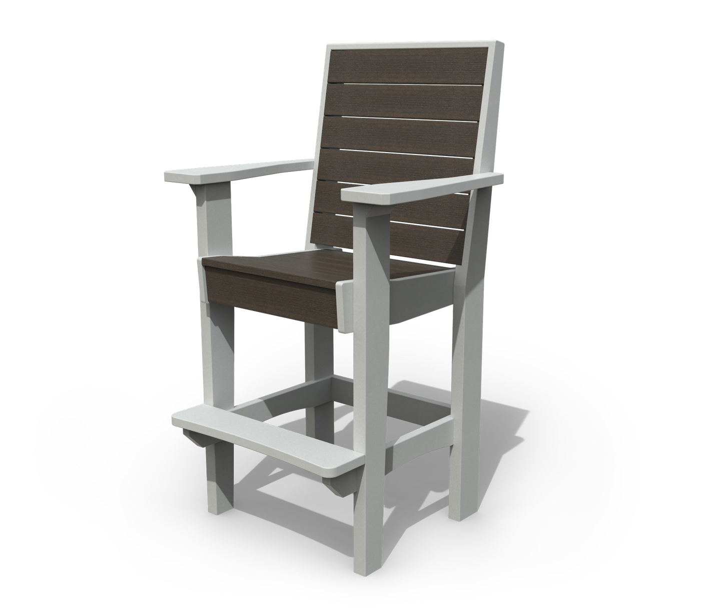 Patiova Recycled Plastic Coastal Bar Chair - LEAD TIME TO SHIP 3 WEEKS