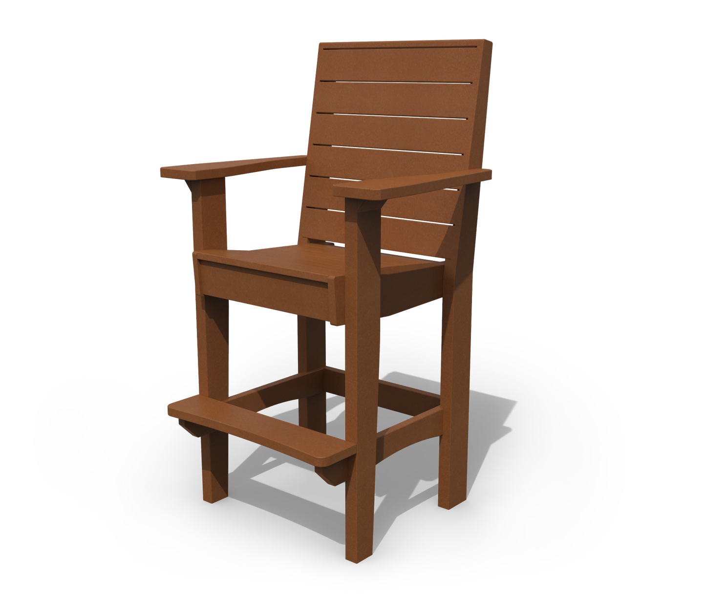 Patiova Recycled Plastic Coastal Bar Chair - LEAD TIME TO SHIP 3 WEEKS