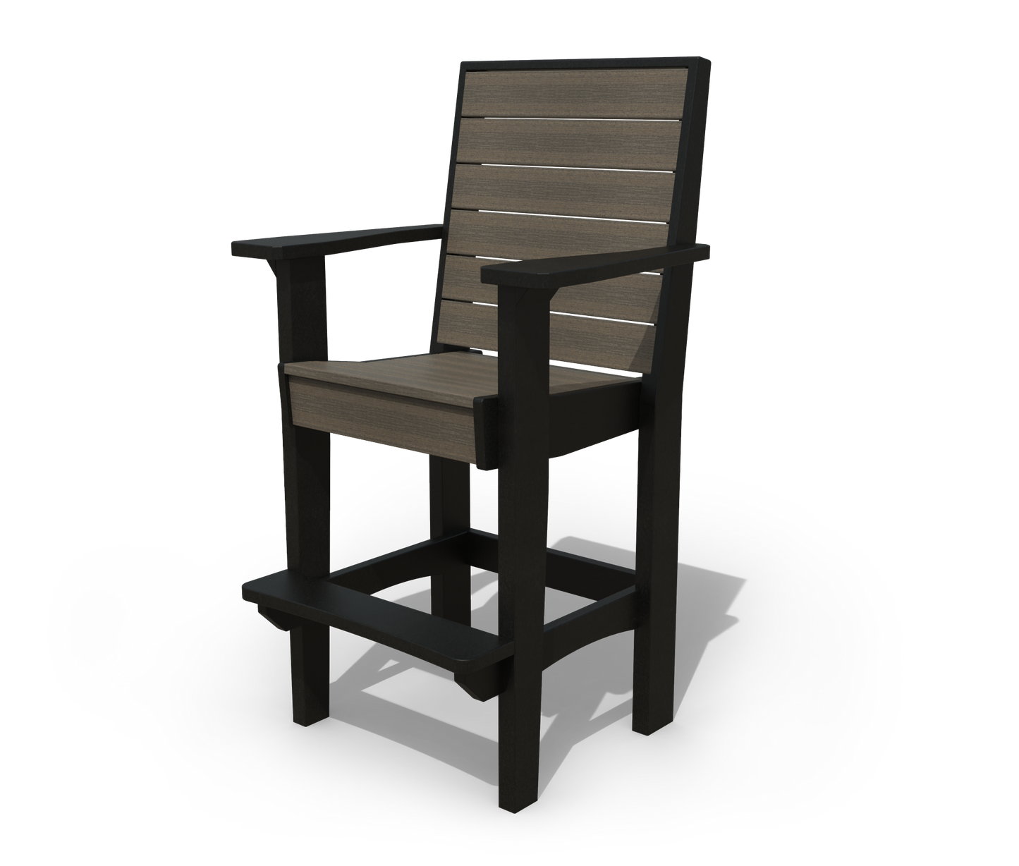 Patiova Recycled Plastic Coastal Bar Chair - LEAD TIME TO SHIP 3 WEEKS