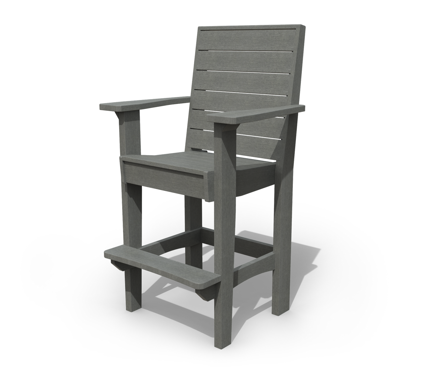 Patiova Recycled Plastic Coastal Bar Chair - LEAD TIME TO SHIP 3 WEEKS
