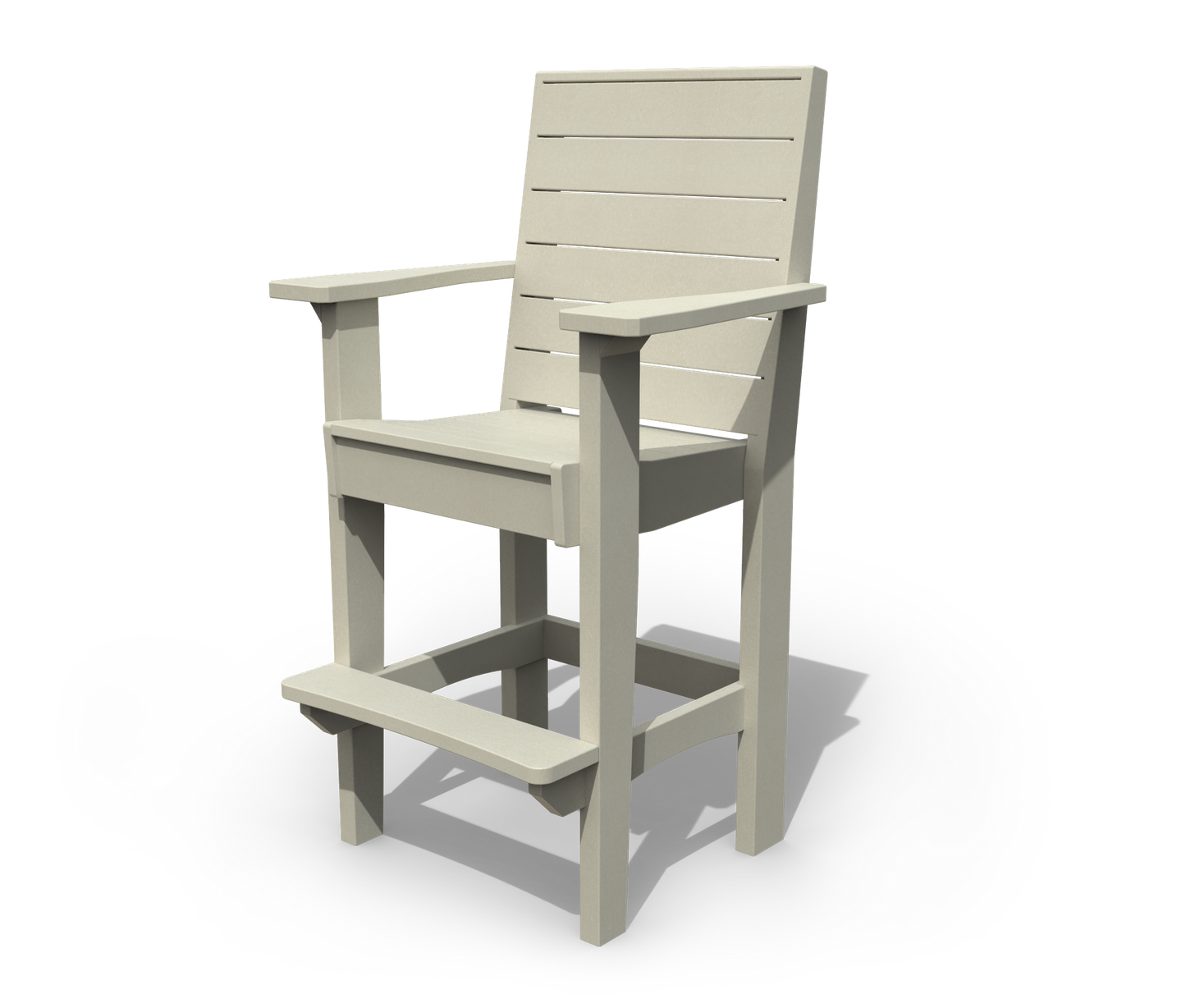 Patiova Recycled Plastic Coastal Bar Chair - LEAD TIME TO SHIP 3 WEEKS