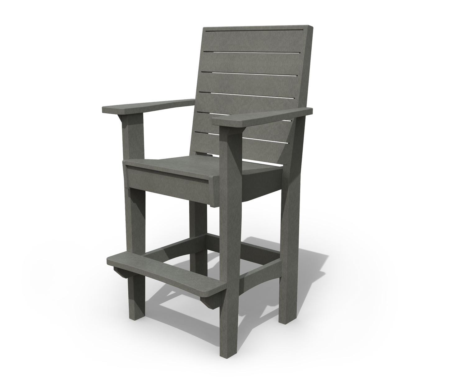 Patiova Recycled Plastic Coastal Bar Chair - LEAD TIME TO SHIP 3 WEEKS