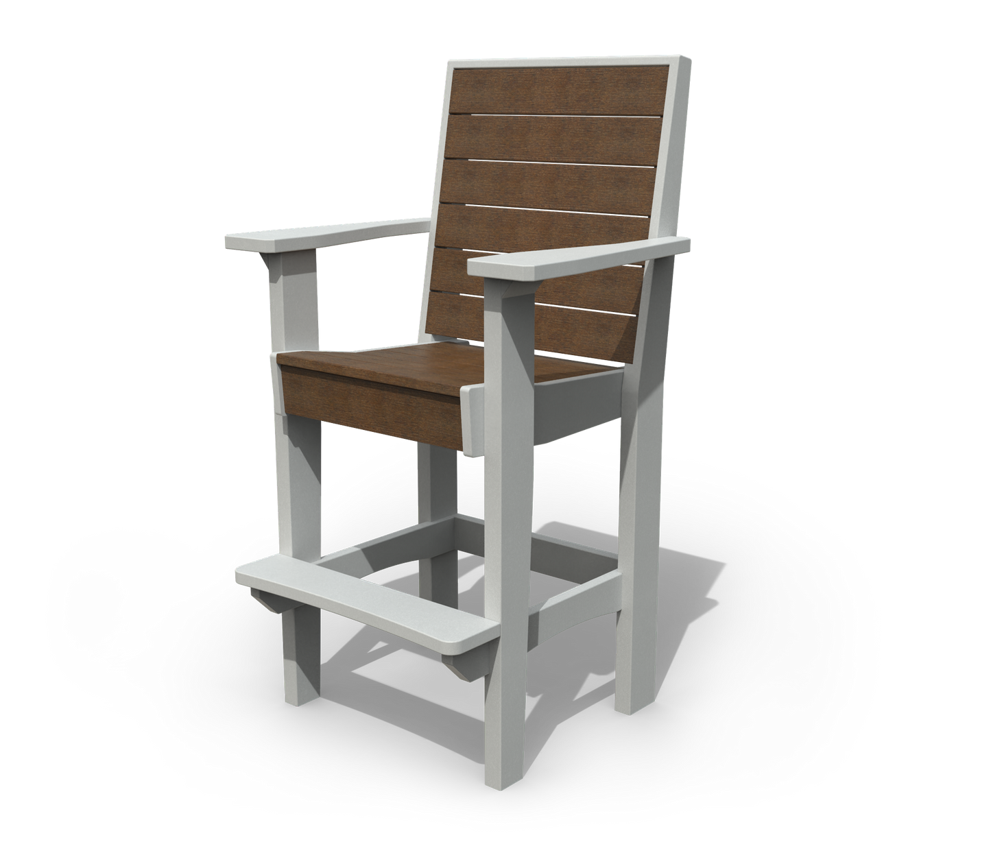 Patiova Recycled Plastic Coastal Bar Chair - LEAD TIME TO SHIP 3 WEEKS