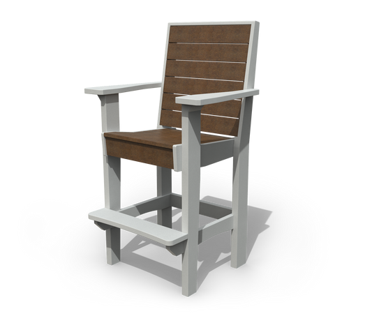 Patiova Recycled Plastic Urban Harbour Bar Chair - LEAD TIME TO SHIP 4 WEEKS