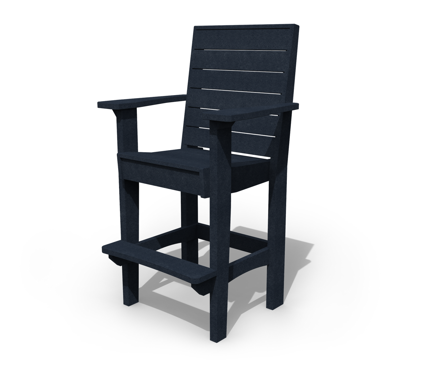 Patiova Recycled Plastic Coastal Bar Chair - LEAD TIME TO SHIP 3 WEEKS