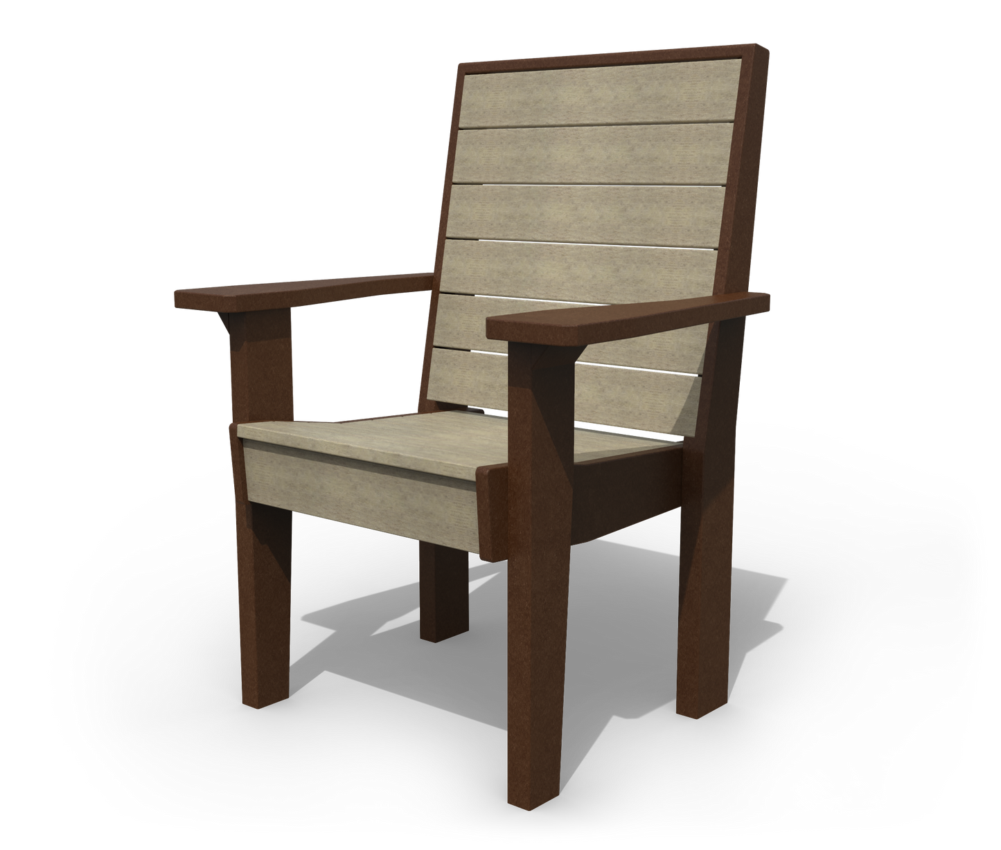 Patiova Recycled Plastic Coastal Dining Arm Chair - LEAD TIME TO SHIP 3 WEEKS