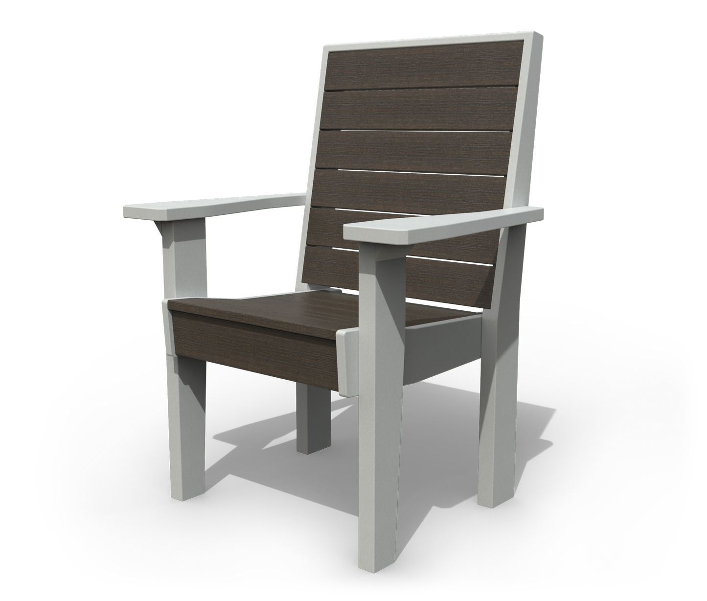 Patiova Recycled Plastic Coastal Dining Arm Chair - LEAD TIME TO SHIP 3 WEEKS