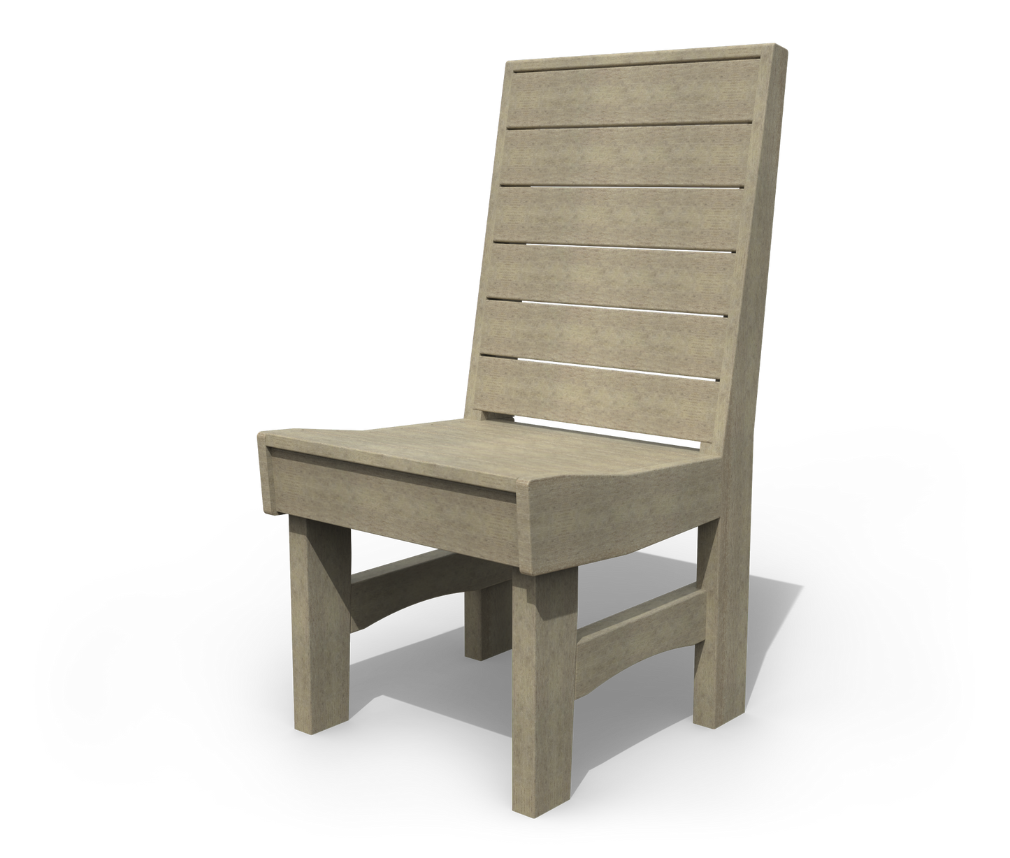 Patiova Recycled Plastic Coastal Dining Side Chair - LEAD TIME TO SHIP 3 WEEKS