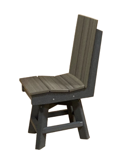 Perfect Choice Furniture Recycled Plastic Stanton Swivel Dining Height Armless Chair - LEAD TIME TO SHIP 4 WEEKS OR LESS