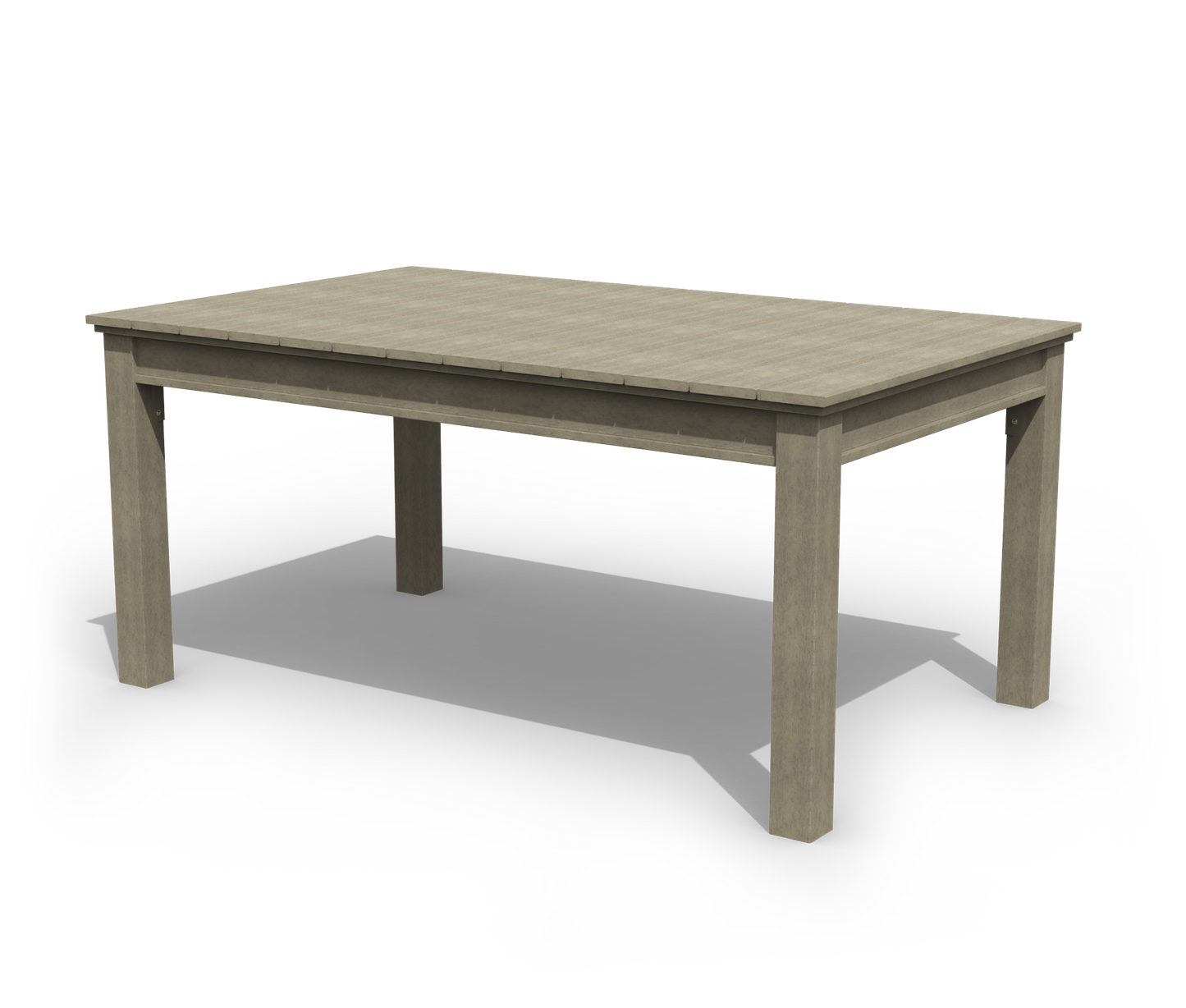 Patiova Recycled Plastic 4'x6' Coastal Dining Table - LEAD TIME TO SHIP 3 WEEKS