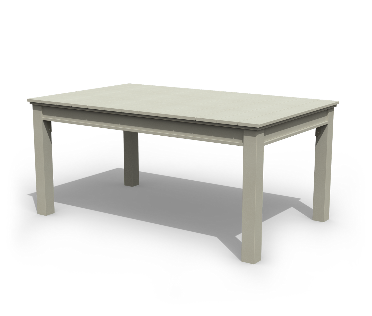 Patiova Recycled Plastic 4'x6' Coastal Dining Table - LEAD TIME TO SHIP 3 WEEKS