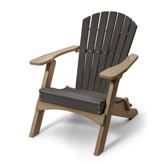 Perfect Choice Recycled Plastic Classic Folding Adirondack Chair - LEAD TIME TO SHIP 4 WEEKS OR LESS
