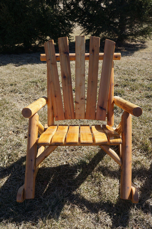 The Moon Valley Rustic  Big and Tall Rocking Chair - 650 lbs MAX Weight Capacity - LEAD TIME TO SHIP: (UNFINISHED - 2 WEEKS) - (FINISHED - 4 WEEKS)