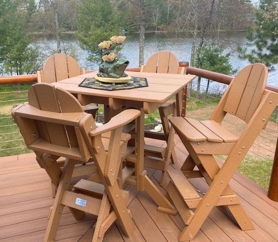 Tailwind Furniture Recycled Plastic Square 41" High Pub Table - WPUB 835 - LEAD TIME TO SHIP 12 TO 15 BUSINESS DAYS