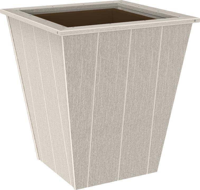 LuxCraft Recycled Plastic Elite Planter (18") - LEAD TIME TO SHIP 3 TO 4 WEEKS