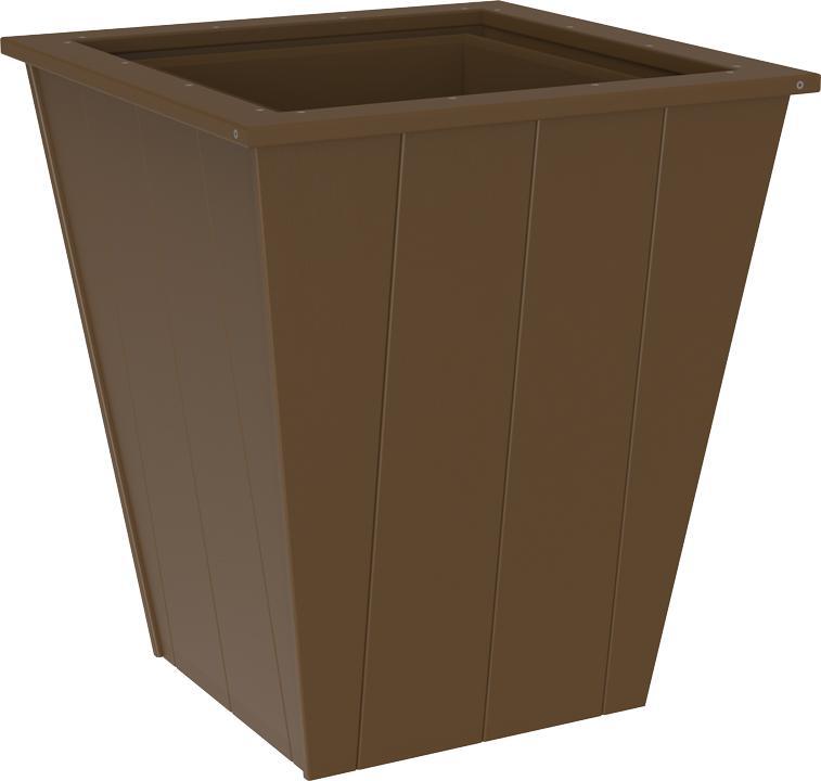 LuxCraft Recycled Plastic Elite Planter (18") - LEAD TIME TO SHIP 3 TO 4 WEEKS