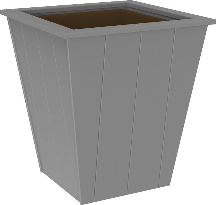 LuxCraft Recycled Plastic Elite Planter (18") - LEAD TIME TO SHIP 3 TO 4 WEEKS